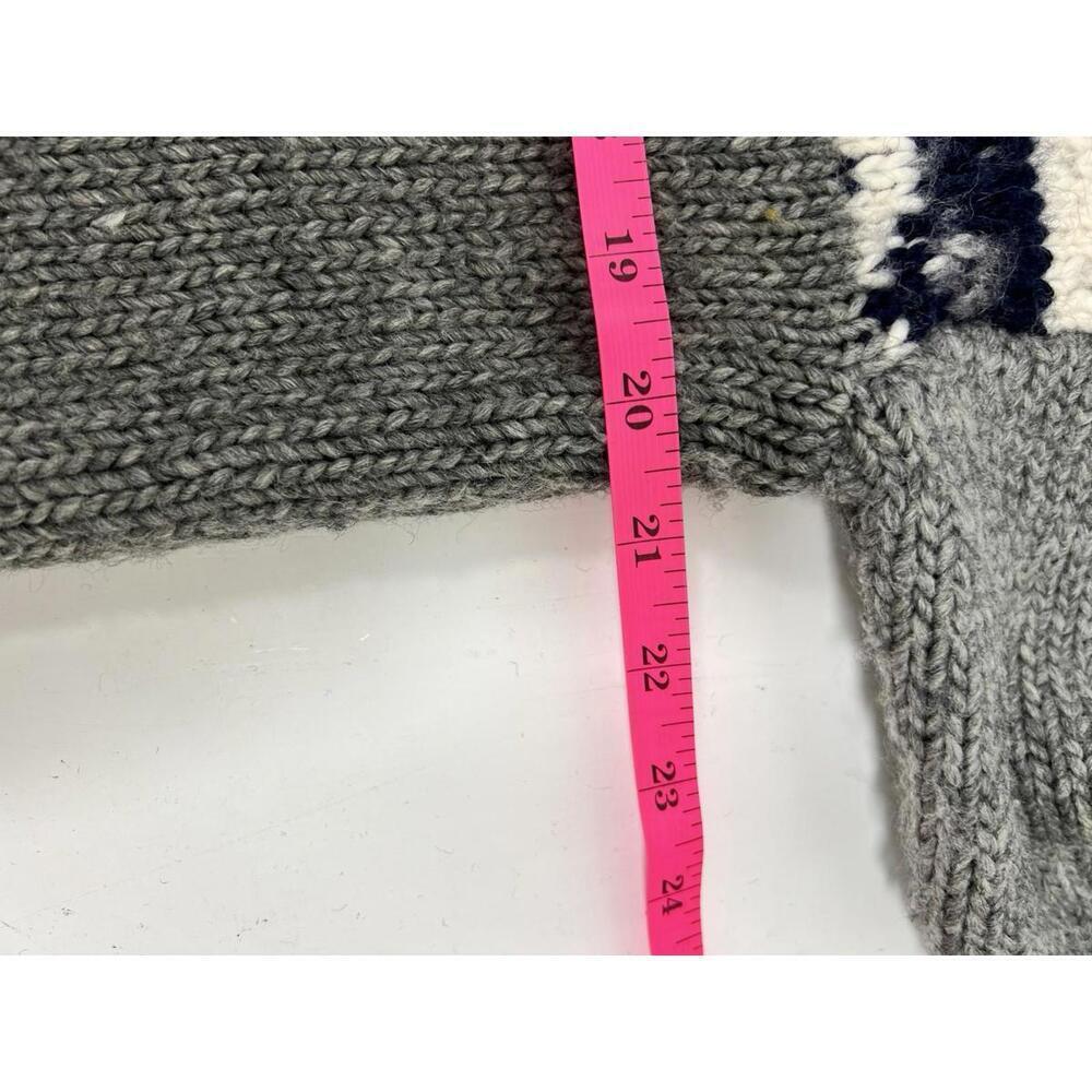 Ann Taylor Loft Fair Aisle High Low Sweater Gray Women Sz S Nordic Cozy Warm - Picture 8 of 9